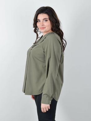 Women's blouse for Plus sizes. Olive.4851417944 4851417944 photo