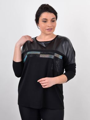 Women's sweatshirt with skin plus size. Black.485141741 485141741 photo