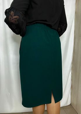 Classic combined with eco-skin skirt. Emerald.484853907mari56, 56