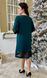 Cocktail dress with a shiny grid. Emerald.400931126mari58, 58