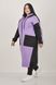 Autumn coat from a warm fleece. Lavender.495278365 495278365 photo 2