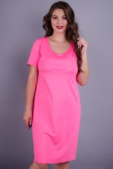 Amina. Stylish women's dress Plus Size. Pink., not selected