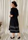 Romantic combination dress of Plus sizes. Black.4115372645052, 54-56