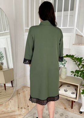 Stylish dress for all types of figure. Olive.404557228mari52, 58