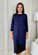 Combined Plus size dress. Blue.440880736mari50, 50