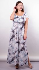 Xenia. Gentle sundress of large size. Flowers on gray., not selected