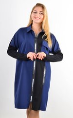 Camicia da donna con fulmini di dimensioni più. Blue.485141518 485141518 foto