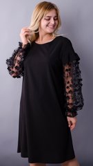 Vitalina. Large -sized festive dress. Black., not selected