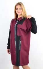 Camicia da donna con fulmini di dimensioni più. Bordeaux.485141511 485141511 foto