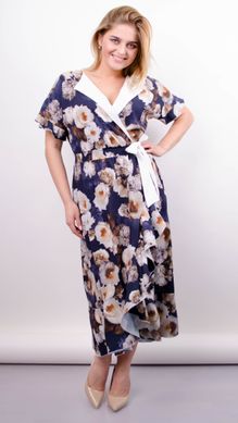Agatha. Light dress for large sizes. Blue rose., not selected