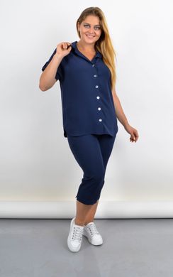 A Plus size female suit for the summer. Blue.485142360 485142360 photo