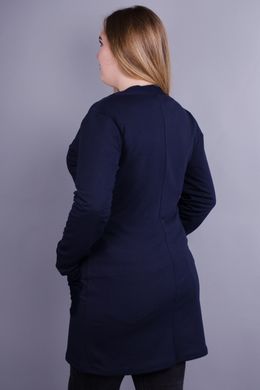 Stilinga moteriška pliuso dydžio megztinis. Mėlyna.485130854 485130854 photo