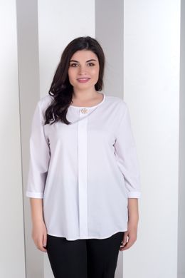 Elegada blusa de talla grande. White.182730792Mari50, 50