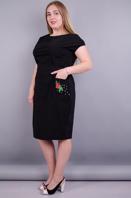 Alice. Office dress of large sizes. Black., not selected