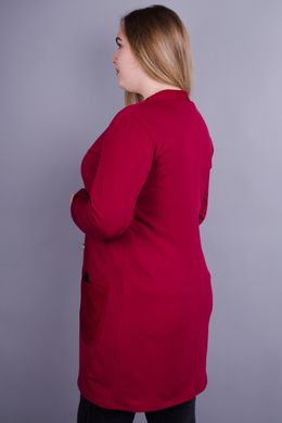 Stylish female cardigan of Plus sizes. Bordeaux.485130816 4851308165052 photo