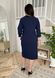 Stylish dress with eco-skin Plus Size. Blue.405111925mari54, 54