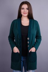 Cárdigan femenino elegante de tamaños más. Emerald.485130903 485130903 photo