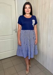 Stylish summer dress. Blue.4330117135052, 50-52