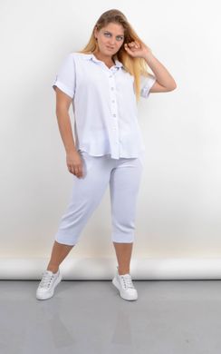 A Plus size female suit for the summer. White.485142347 485142347 photo
