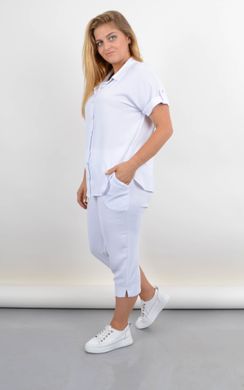 A Plus size female suit for the summer. White.485142347 485142347 photo