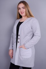 Stilinga moteriška pliuso dydžio megztinis. Grey.485130844 485130853 photo