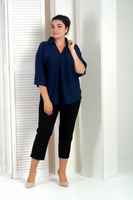 Plus size female blouse. Blue.398660050mari50, 50
