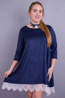 Alicia. An elegant dress of large sizes. Blue., not selected