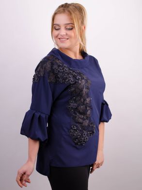 Elegada blusa de talla grande. Azul.485138924 485138924 photo