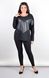 Women's sweater with Plus size leather inserts. Black.485141485 485141485 photo 5