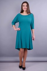 Robe élégante des femmes de taille plus. Turquoise.485131238 485131238 photo