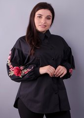 Yusmina. Stylish blouse plus siz. Black., not selected