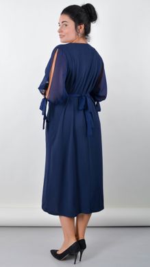Exquisito vestido de talla grande. Azul.485140195 485140195 photo