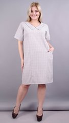 Yadwiga. Stylish large size dress. Gray., not selected