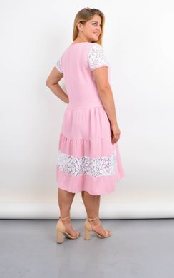 Summer dress-hut of Plus size with lace. Powder.485142168 485142168 photo