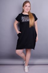 Anita. A practical dress of large sizes. Black., not selected