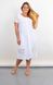 Summer dress-hut of Plus size with lace. White.485142159 485142159 photo 1
