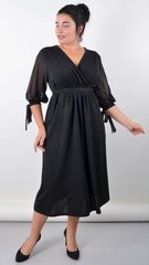 Alla. Exquisite Plus Size dress. Black., not selected
