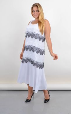 Plus size dress with lace. White.485142327 485142327 photo