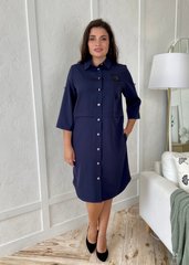 Elegante camicia in abito Plus size Blu.398706987Mari50, 50