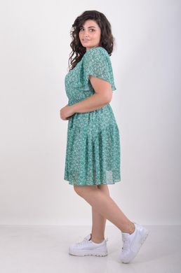 Kasdienis vasaros suknelė su šifonu. Gėlė yra žalia.495278310 495278310 photo