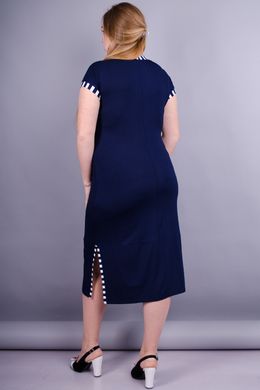 Women's dress of Plus sizes. Blue.485133475 485133475 photo