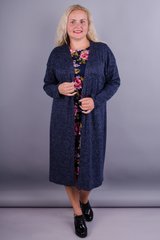 Ilgos moters megztinės ir dydžiai. Mėlyna.485131045 485131045 photo