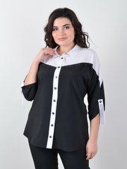 Female Plus Size shirt. Black white.485141791 485141791 photo