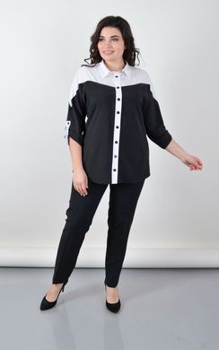 Female Plus Size shirt. Black white.485141791 485141791 photo