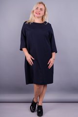 Wait. Women's everyday dress of large sizes. Blue., not selected