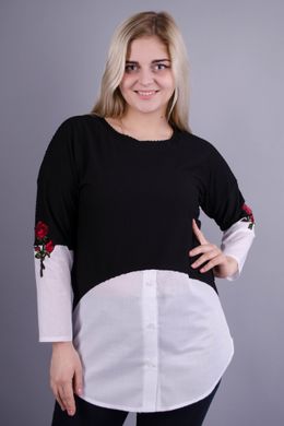 Piękna bluzka o rozmiarach dla kobiet. Biały. 485131263 485131263 photo