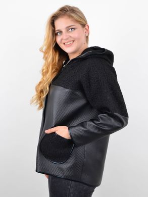 Una giacca da donna leggera con cappuccio. Black.485142661 485142661 foto
