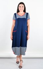 Yarina. Large -size practical dress. Blue., not selected