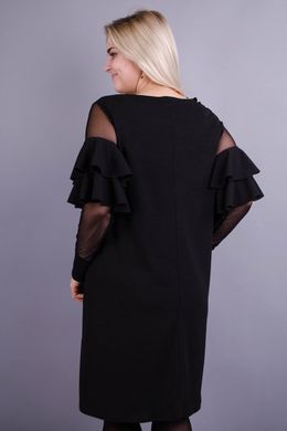 Un elegante vestido para mujeres talla grande. Negro.485131283 485131283 photo
