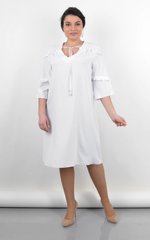 Elegant dress of Plus sizes. White.485141640 485141640 photo
